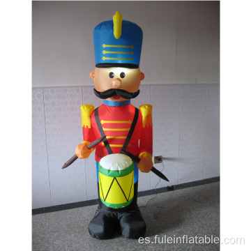 Soldado inflable navideño para decoración